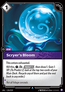 Scryer's Bloom - Unleashed (Uncommon) [UNL-136]