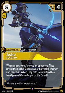 Ashe, Focused - Unleashed (Rare) [UNL-169]