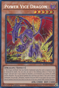 Power Vice Dragon (V.1 - Secret Rare) - Blazing Dominion (Secret Rare) [BLZD-002]