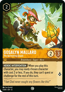 Gosalyn Mallard - The Quiverwing Quack - Wilds Unknown (Common) [12WIL-1]