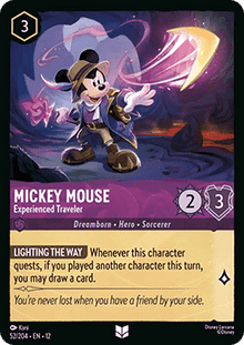 Mickey Mouse - Experienced Traveler - Wilds Unknown (Uncommon) [12WIL-52]