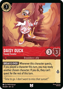 Daisy Duck - Trendy Traveler (V.1) - Wilds Unknown (Uncommon) [12WIL-115]