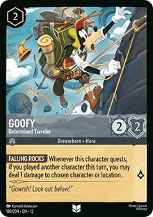 Goofy - Determined Traveler - Wilds Unknown (Uncommon) [12WIL-189]