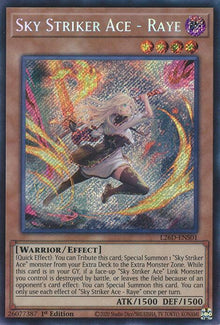 Sky Striker Ace - Raye( Alternate Art | Secret Rare) Legendary Modern Decks 2026
