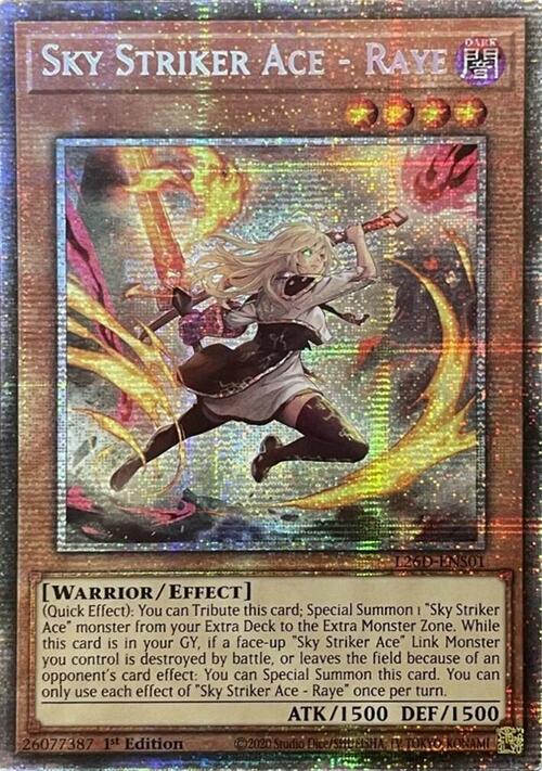 Sky Striker Ace - Raye( Alternate Art | Starlight Rare) Legendary Modern Decks 2026