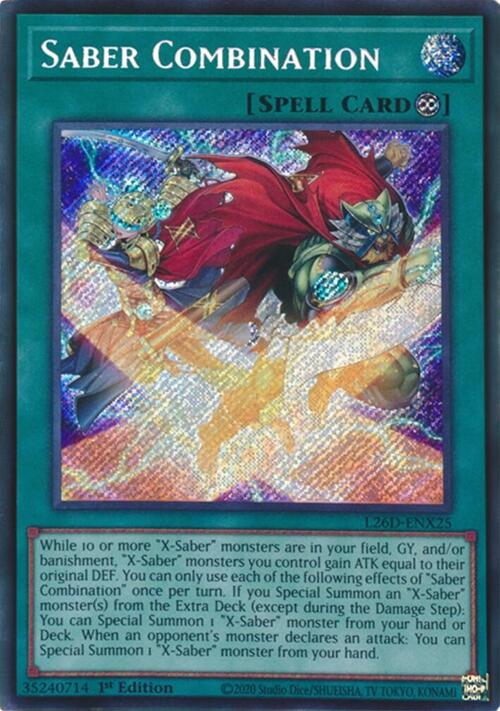 Saber Combination(Secret Rare) Legendary Modern Decks 2026