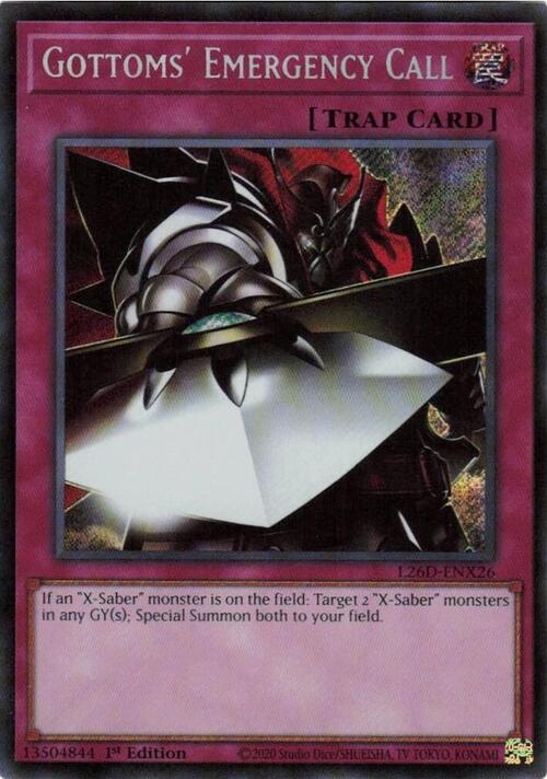Gottoms' Emergency Call(Secret Rare) Legendary Modern Decks 2026