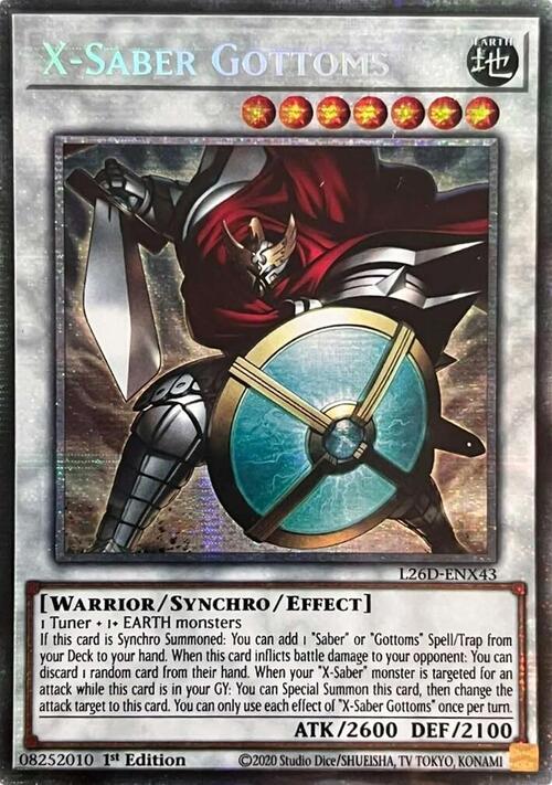 X-Saber Gottoms(Starlight Rare) Legendary Modern Decks 2026