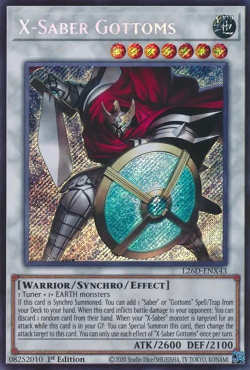 X-Saber Gottoms(Secret Rare) Legendary Modern Decks 2026